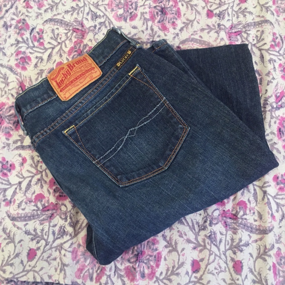 Lucky Brand Zoe Straight Md Wash Jeans, Size 10/30